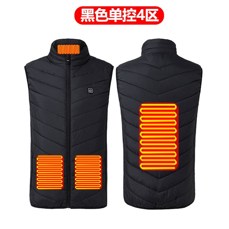 블랙 단일 제어 4존 난방