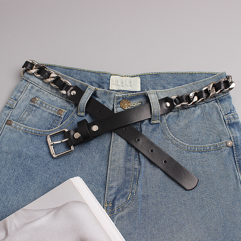 belt waist chain women's suit practical and versatile metal thick chain decorative belt ladies pants belt trend_voghion.com