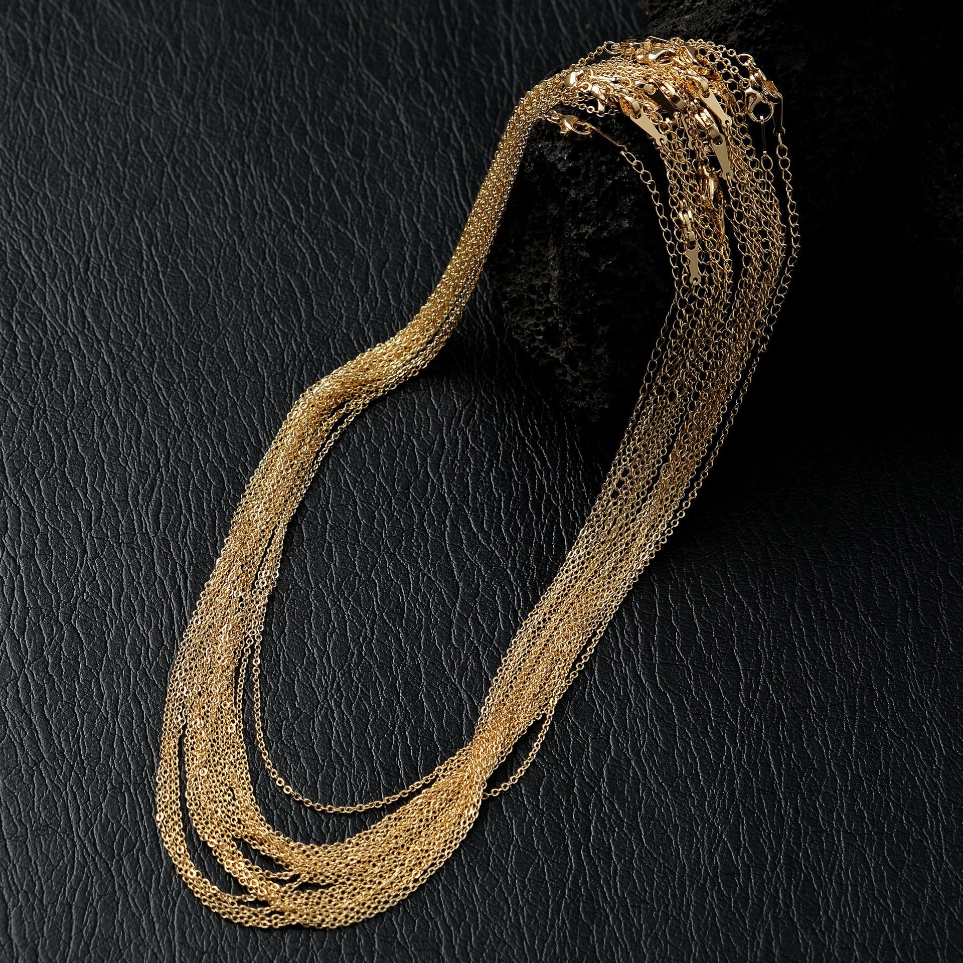 240g Weight Chain Jewelry Making Type Chain Necklace Classification cable chain, box chain Chain Type 1 Piece Quantity Copper Material Geometric Pattern All Seasons Season Plating Design Simple Style Style 1 Piece Copper Cable Chain Box Chain Chain Necklace Chain Simple Style Geometric 8