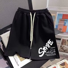 肥佬加肥加大运动短裤男夏季潮牌大码胖子300斤休闲宽松五分裤子