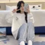 保暖小清新甜美加绒家居服