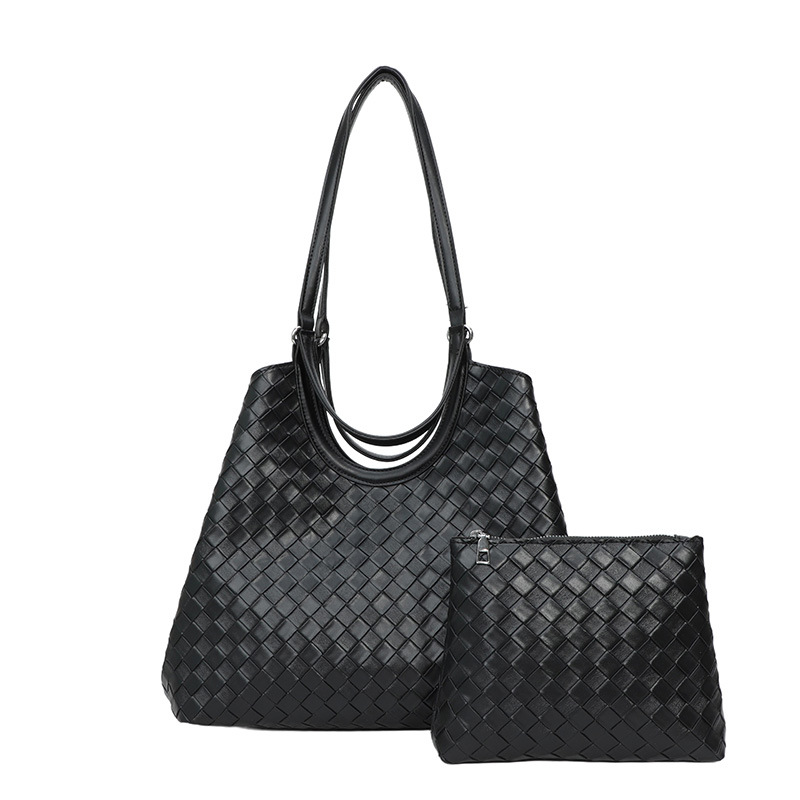 Bolsa de tejido para mujeres 2025 nuevo bolso de viaje simple bolso de damas de gran capacidad bolsa de hombro