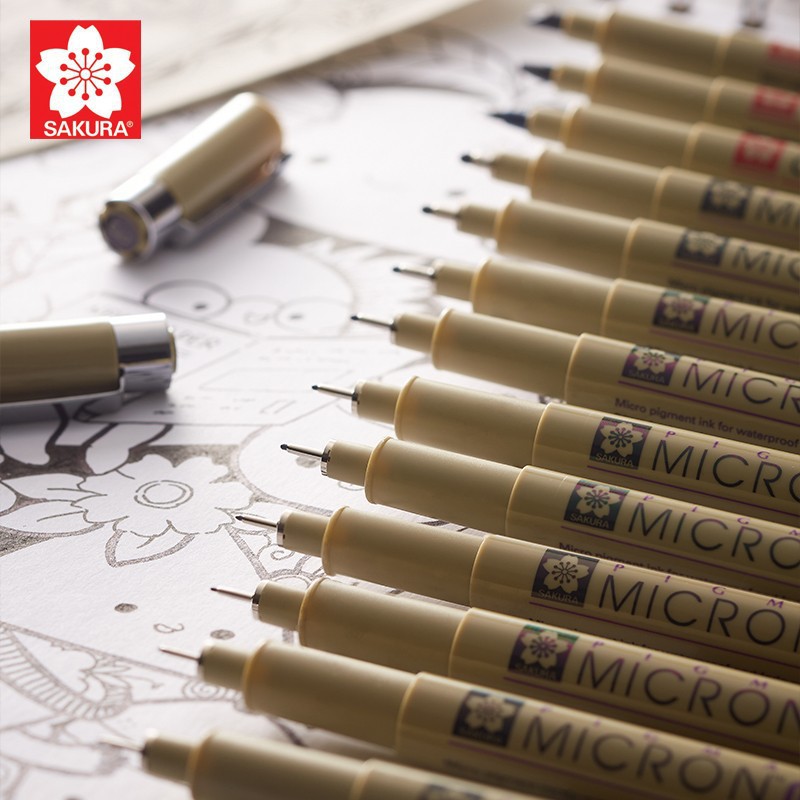 Japanese Sakura Liner Pen Art Special Design Hand Drawing Pen Manga Drawing Waterproof Signature Pen Outline Needle Pen
