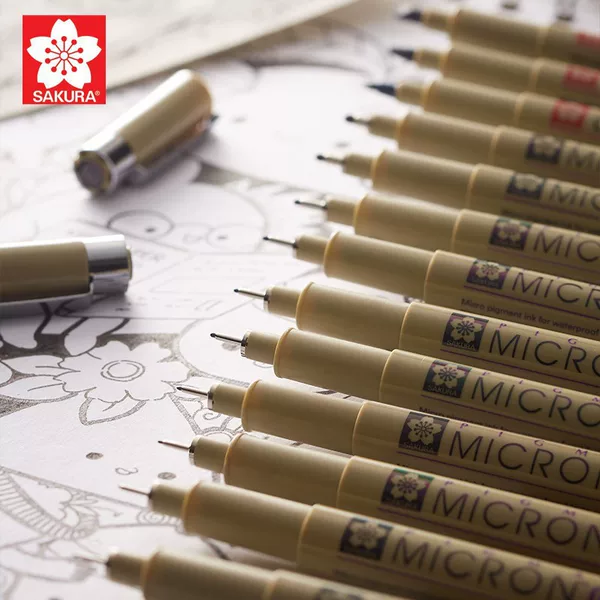 Japanese Sakura Liner Pen Art Special Design Hand Drawing Pen Manga Drawing Waterproof Signature Pen Outline Needle Pen