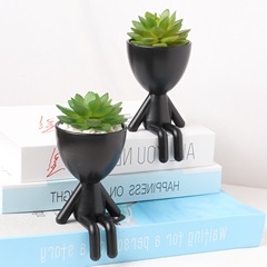 Nordic Succulent Plant Pots: Stylish, Creative, and Personalized Plastic Decorations—Perfect for Offices, Simple Crafts, and Lazy Gardeners' Miniature Potted Plants