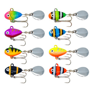 Metal VIB lead fish Road sub-bait 10g composite sequin voice piece micro-object rotating bait fake bait hard bait
