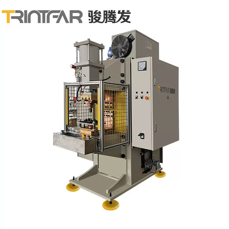 骏腾发 专供中频压缩机上盖储能电阻金属点焊机不锈钢自动碰焊机