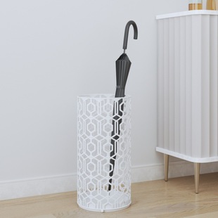 Creative Carved Umbrella Holder for Home Entrance, Umbrella Storage Bucket, Iron Art Hotel Umbrella Stand, Rain Gear Storage