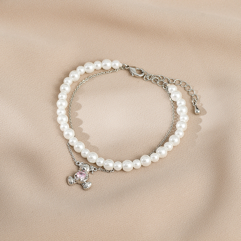 Fashion Bear Copper Plating Zircon Bracelets 1 Piece