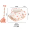 New love coffee cup and saucer-powder+spoon