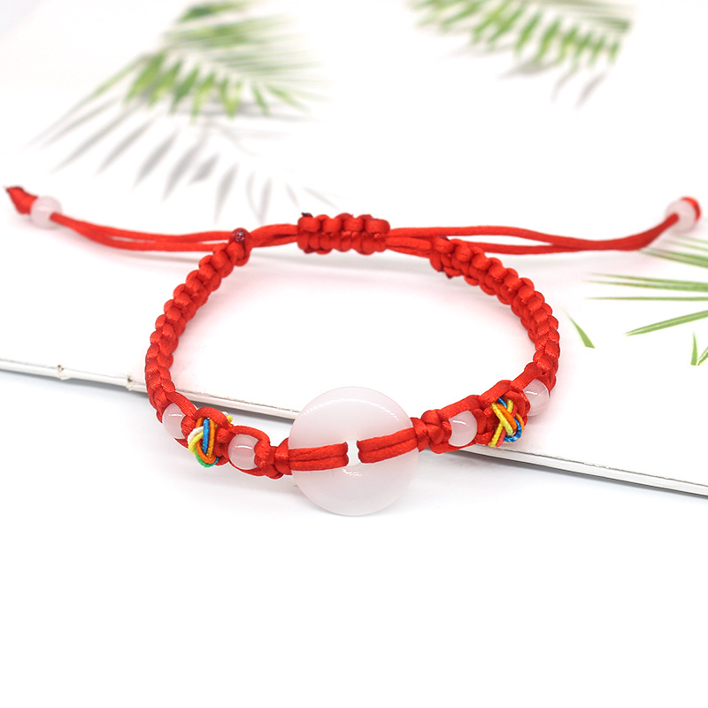 加钻 白色平安扣