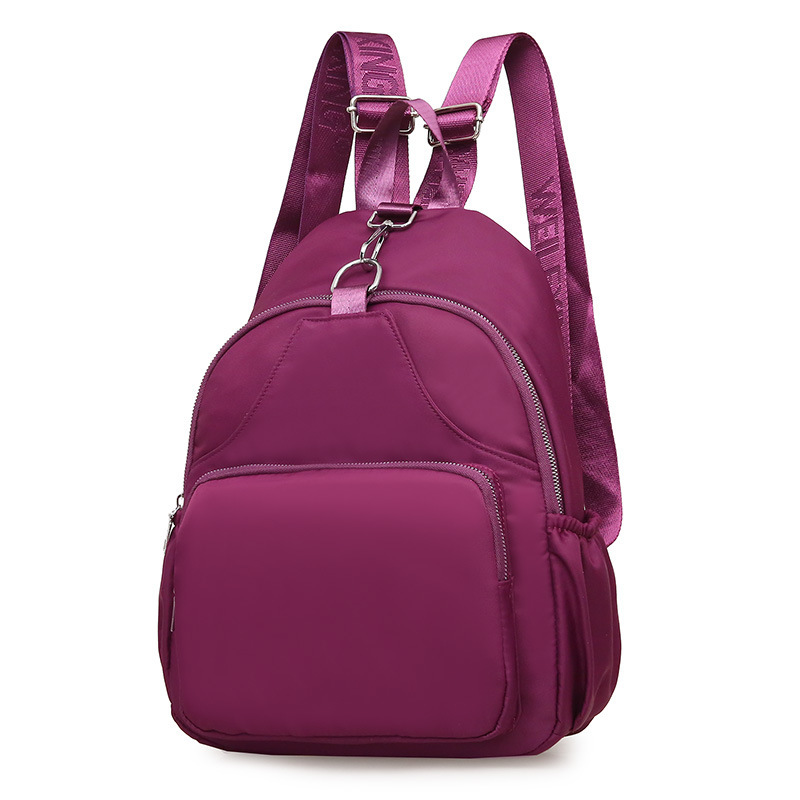 2021 otoño nuevas mujeres crossbody mochila nylon pecho bolsa de color sólido moda portátil pequeña mochila