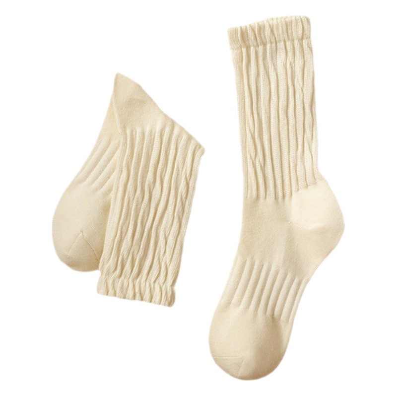 Calcetines de algodón puro retro japonés calcetines de punto casual de las mujeres calcetines deportivos calcetines gruesos de tubo largo calcetines Zhuji calcetines al por mayor