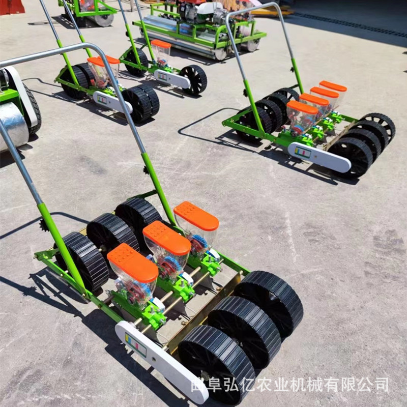 人力手推三行小颗粒播种机多用途菜种药种精播机花籽免见苗点播机