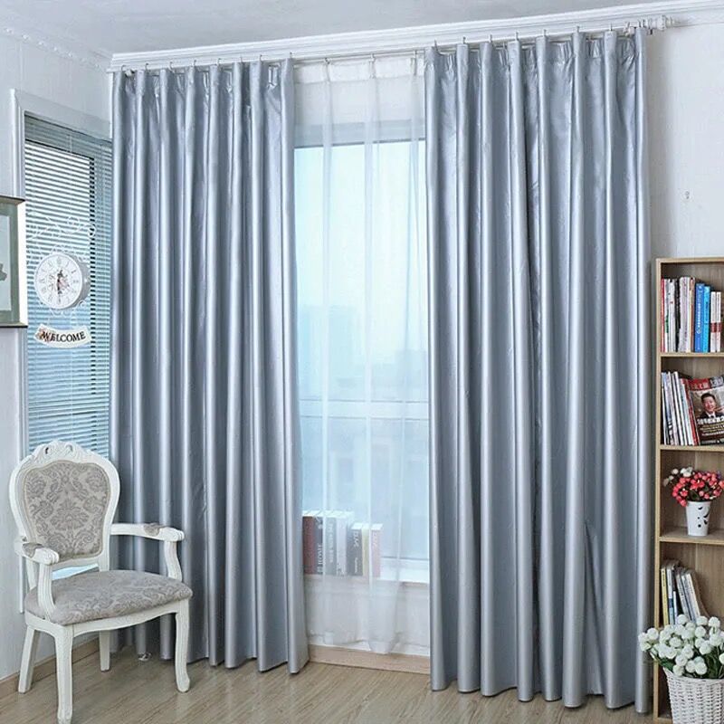 Cortina de sombreado total opaca protector solar aislamiento térmico protector solar UV dormitorio balcón ventana flotante alquiler comercio exterior