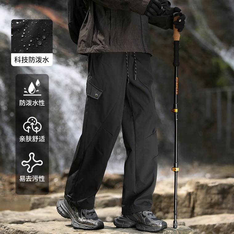 Otoño y invierno explosión de terciopelo más grueso para hombres herramientas de ocio de moda de pantalones deportivos elásticos sueltos de moda para hombres