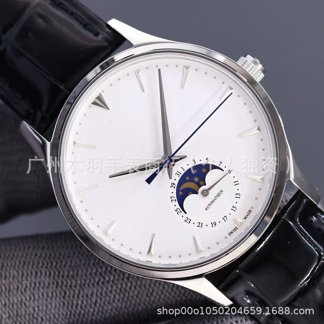 Moon Phase Master Watch, Fully Automatic Luxury Watch, Swiss Mechanical Watch, Exquisite Men's Watch, Large Dial, Light Luxury