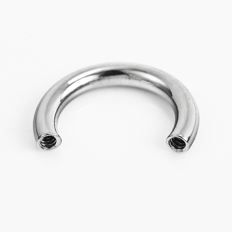 Zesen F136 Titanium Alloy C-Shaped Horseshoe Ring 14G 16G U-Shape Septum Piercing Jewelry detail image 10