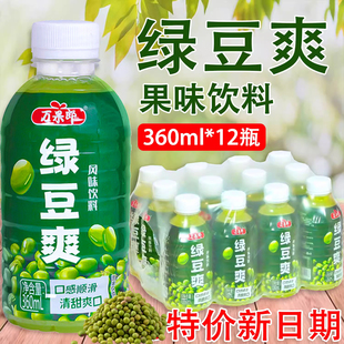 Summer Refreshing Thirst-Quenching Mung Bean Soup Drink, Trendy Mung Bean Beverage, Thirst-Relief, Whole Box of 24 Bottles, Wholesale Juice