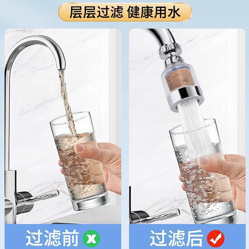 Faucet Anti-Splash Head Supercharged 360 Rotation Filter Universal Kitchen Spout Bubbler Extended Extension Water Saver 1 Faucet Anti-Splash Head Supercharged 360 Rotation Filter Universal Kitchen Spout Bubbler Extended Extension Water Saver 1