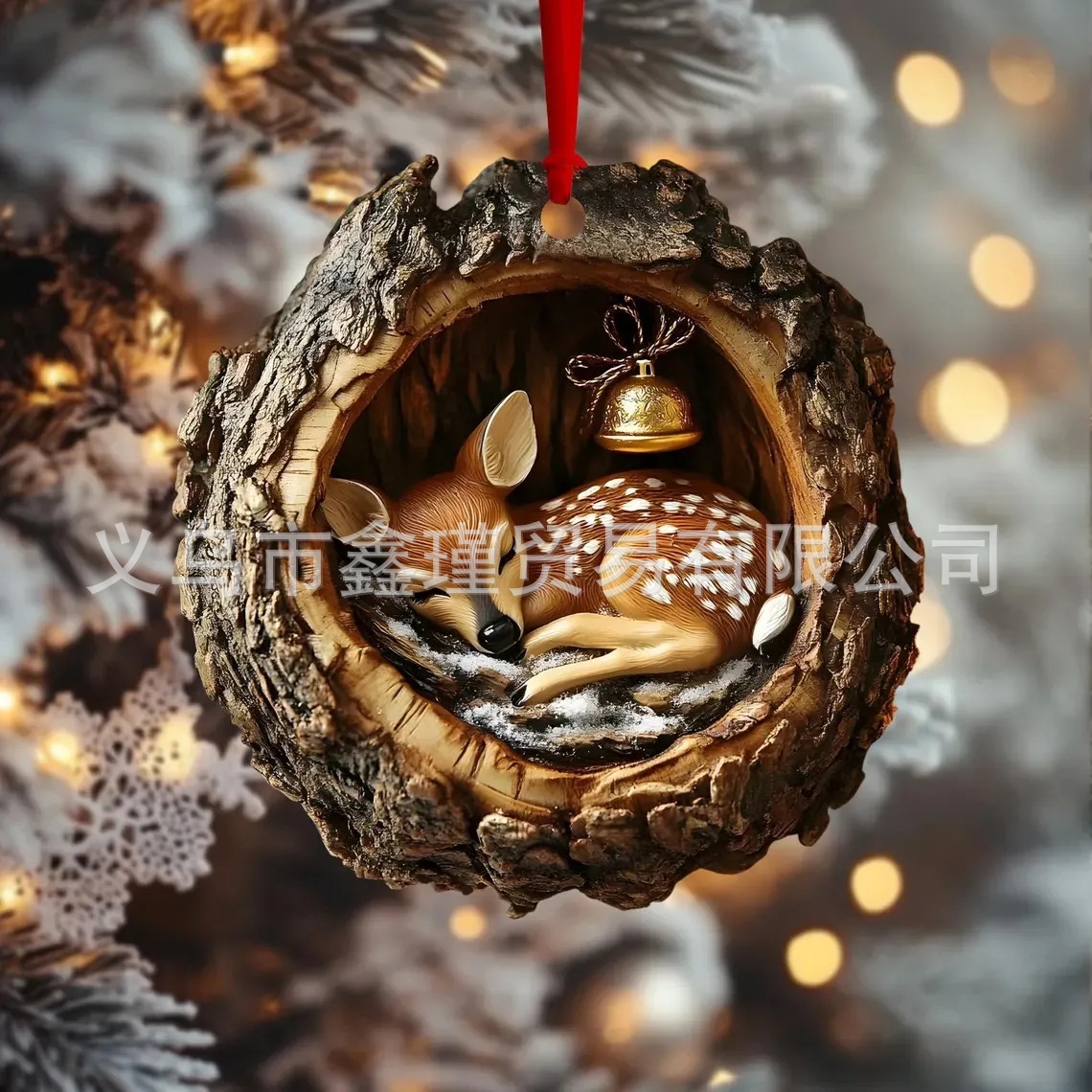 Explosiones transfronterizas mapache erizo decoraciones de árbol de Navidad búho decoraciones de Navidad colgantes planos acrílicos image 20
