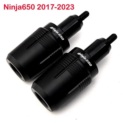 Years Modified Body Anti-Fall | Motorcycle bumper - black-ninja650-pair