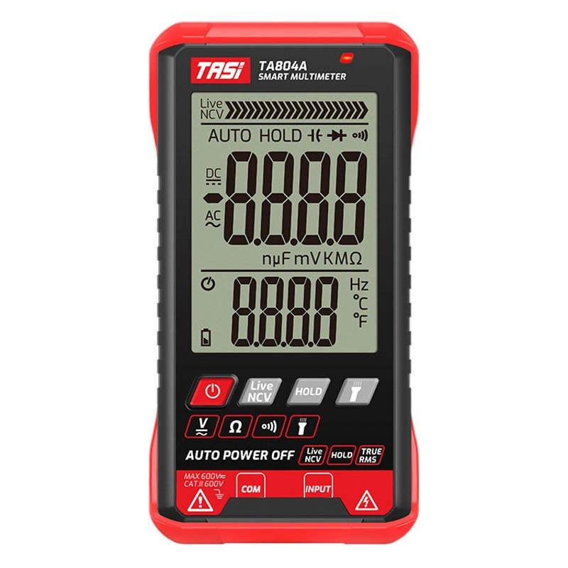 Мультиметр с большим экраном Tenas TA804A цифровой автоматический интеллектуальный многофункциональный ультратонкий электрический мультиметр с защитой от возгорания