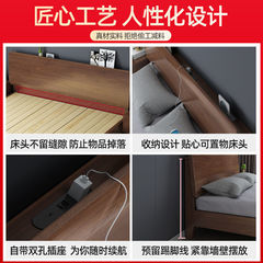 Solid wood bed, modern and simple 2-meter master bedroom king-size bed, second-child family parent-child bed, extra large bed for three or four people, 2.4-meter wide bed