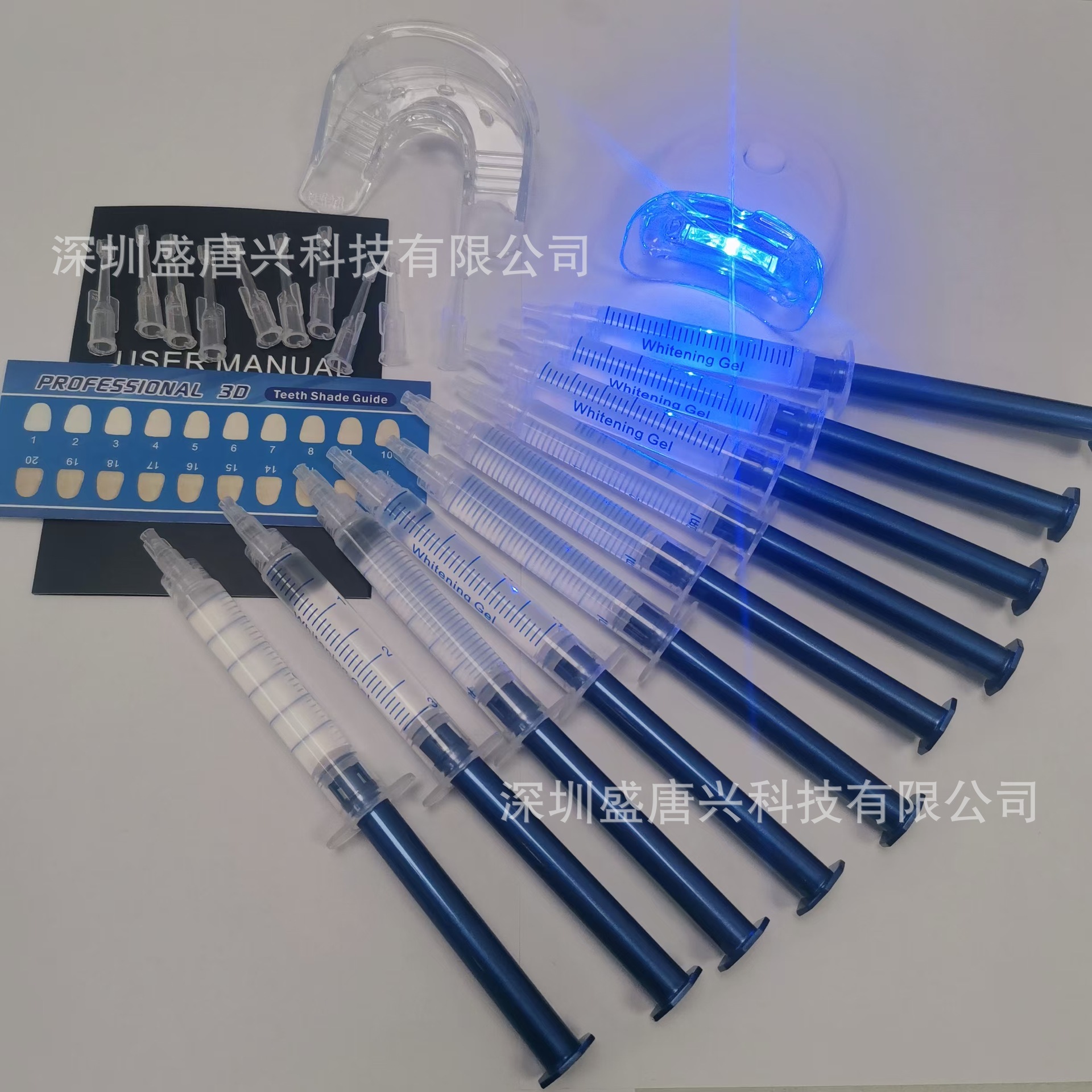 Teeth Whitening Kit Double-Layer Dental Tray Essence Set in Aluminum Foil Bag