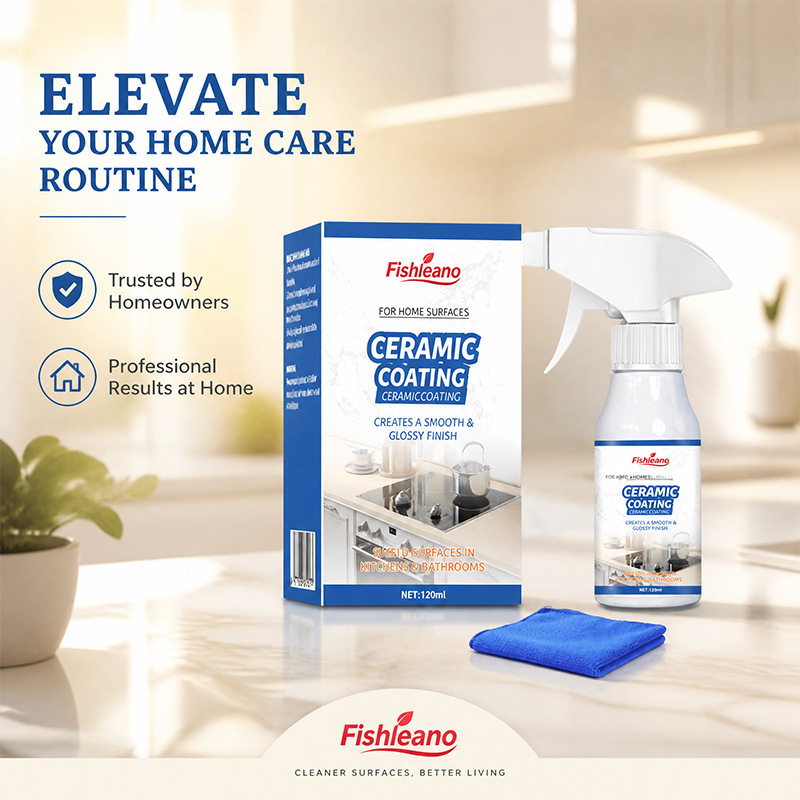 Fishleano Ceramic Coating Spray Set Kitchen and Bathroom Tile Renovation Cleaning Spray Brightening Care Fishleano Ceramic Coating Spray Set Kitchen and Bathroom Tile Renovation Cleaning Spray Brightening Care