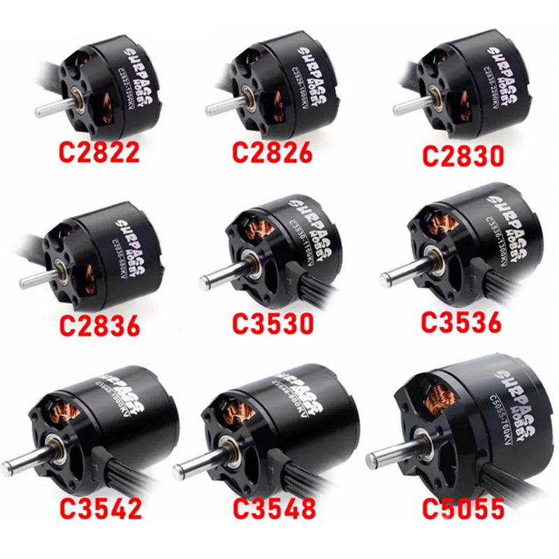 2822 2830 3530 3542 3548 4250 4260 5055 5065 brushless motor fixed wing