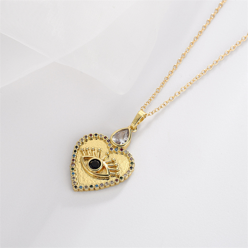 Fashion Geometric Copper Necklace Plating Zircon Copper Necklaces