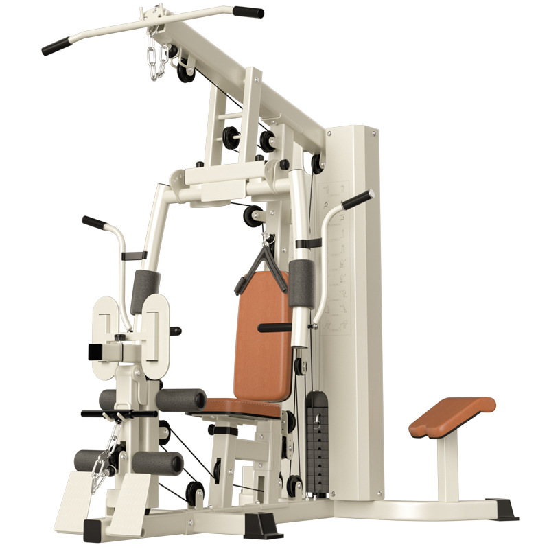 máquina de combinación de fuerza multifuncional de gran tamaño para entrenador integral de una sola estación de equipo deportivo de alta tracción doméstico