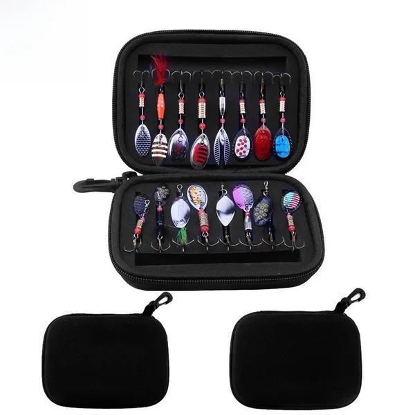 Sequin Bag Eva Lure Fishing Gear Three-Hook Storage Box Sequin Bag Fishing Bait Fake Bait Fly Hook Sequin Storage Bag