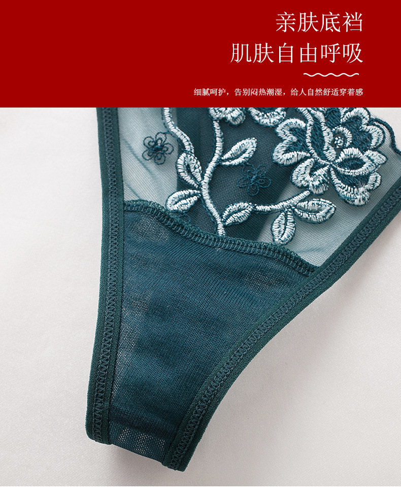 绣花日系镂空刺绣丁字裤性感细带可放跳蛋内裤女情趣诱惑T字裤-阿里巴巴