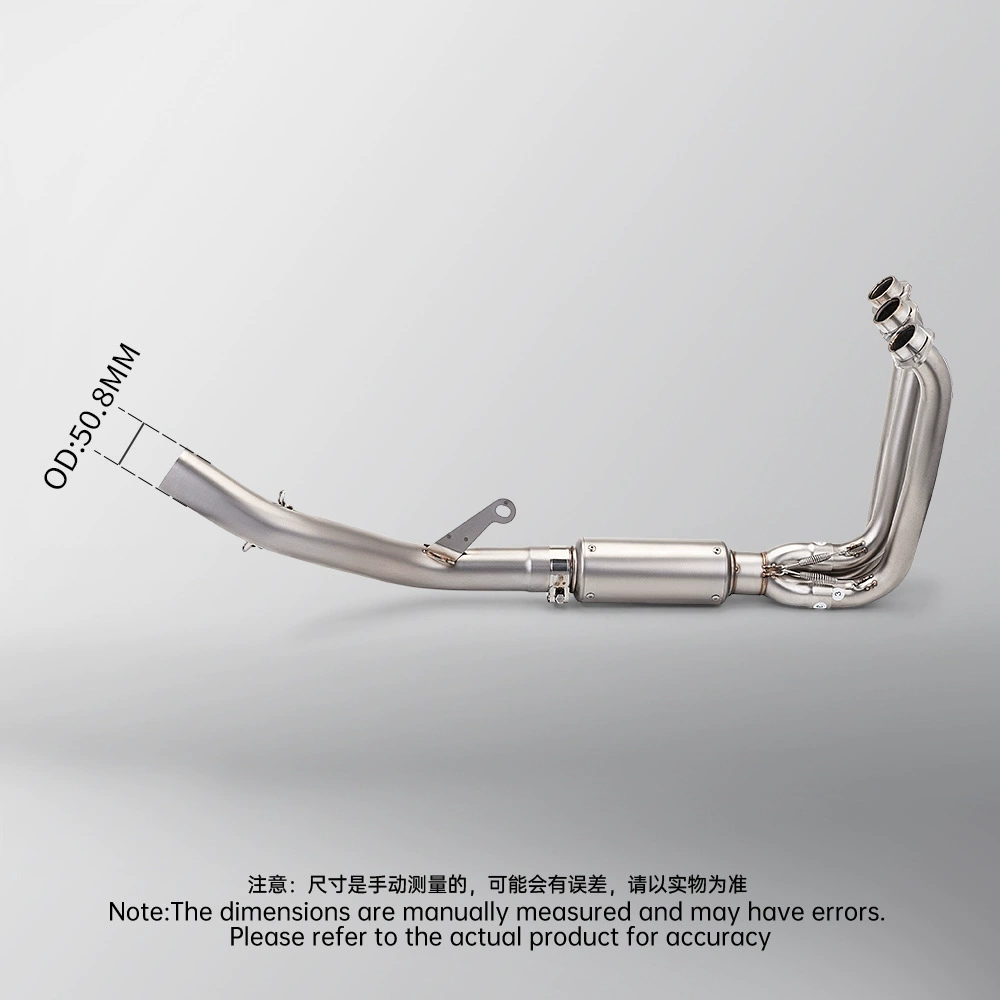 Модификация полной выпускной трубы Dongfeng 675SR, нержавеющая сталь, раздельная передняя и задняя секции, неразрушающая установка для специальных транспортных средств