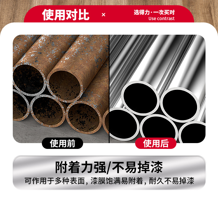 Deli chrome-plated self-painting electroplated metal antirust paint stainless steel hand paint rust-free galvanized gold-plated paint cans