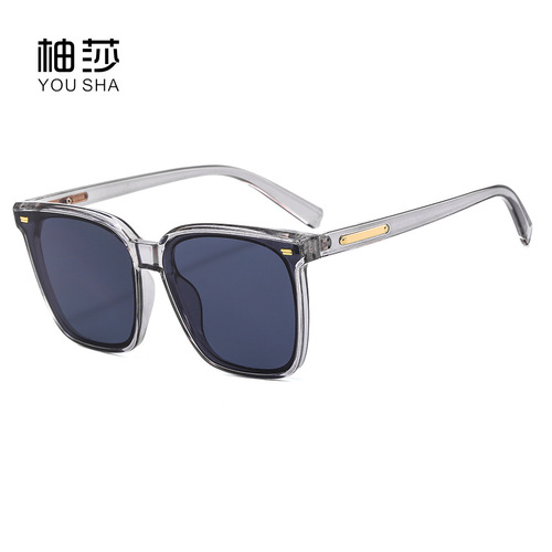 Summer sunglasses, anti-UV sunglasses for men and women,  new big face slimming Korean style trendy Internet celebrity sunglasses
