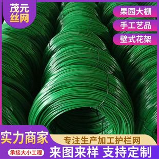 Plastic-Coated Iron Wire for Gardening, Grape Trellis Tying Wire, Floor Heating Wire, Plastic-Coated Wire, Galvanized Wire, Special for Gardening