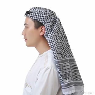 Headscarf Middle East Dubai Arab Saudi Arabia Travel Men's Square Scarf Daily Men's Clothing Cross-Border Dropshipping Wholesale