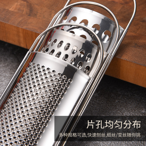 Stainless steel ginger grater, multifunctional vegetable grater, cheese grater, lemon grater, kitchen household fruit grater gadget