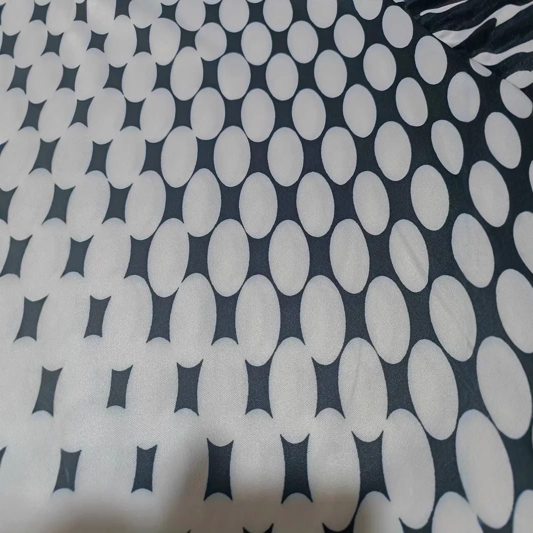 Europa y América AliExpress Cross-border simple punto geométrico impresión 3D hombres calle suelta manga larga cremallera camisa POLO