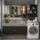 Шкаф для прачечной на балконе комбинированный каменная тарелка интегрированный бассейн шкаф для ванной комнаты