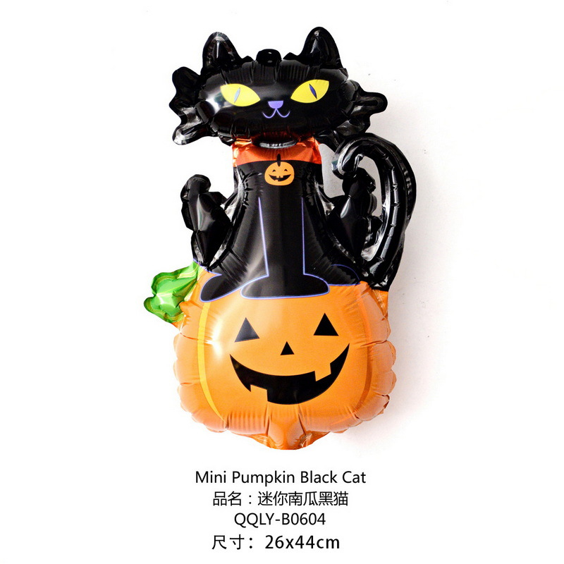 B0604 (mini calabaza gato negro)