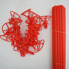 供应气球配件 铝膜铝箔气球托杆 进出口透明色拖杆 气球杆子