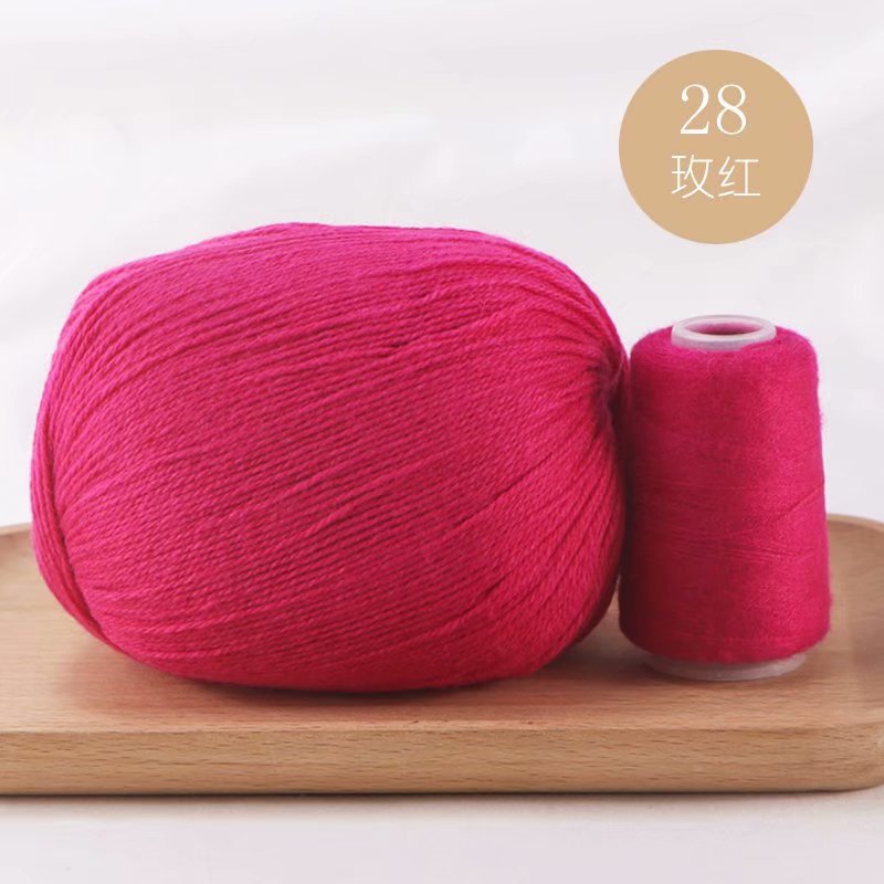 Hilo de Cachemira tejido a mano al por mayor bebé anti-pilling conejo lana medio grueso lana DIY lana tejida bufanda suéter
