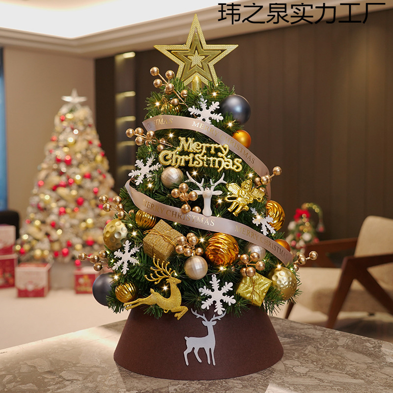 Decoraciones de Navidad viento mini mini árbol de Navidad casero atmósfera hecha a mano decoración de escena