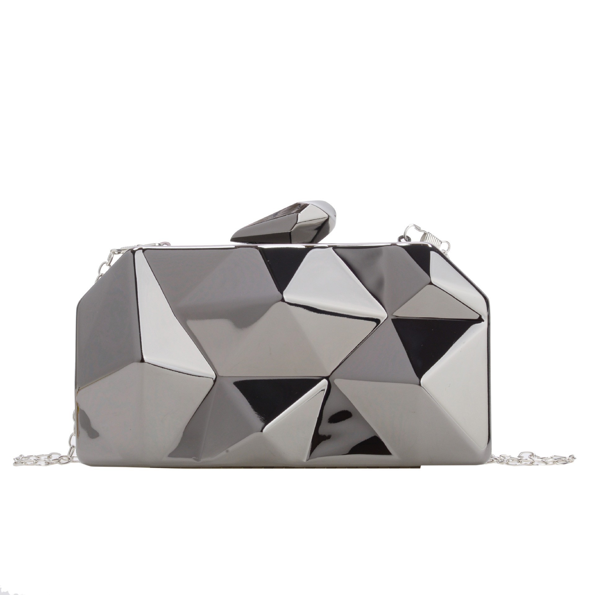 Nueva bolsa de cena acrílica transfronteriza para damas, caja brillante, bolsa de mano de fiesta, bolsa de cena de lujo ligera