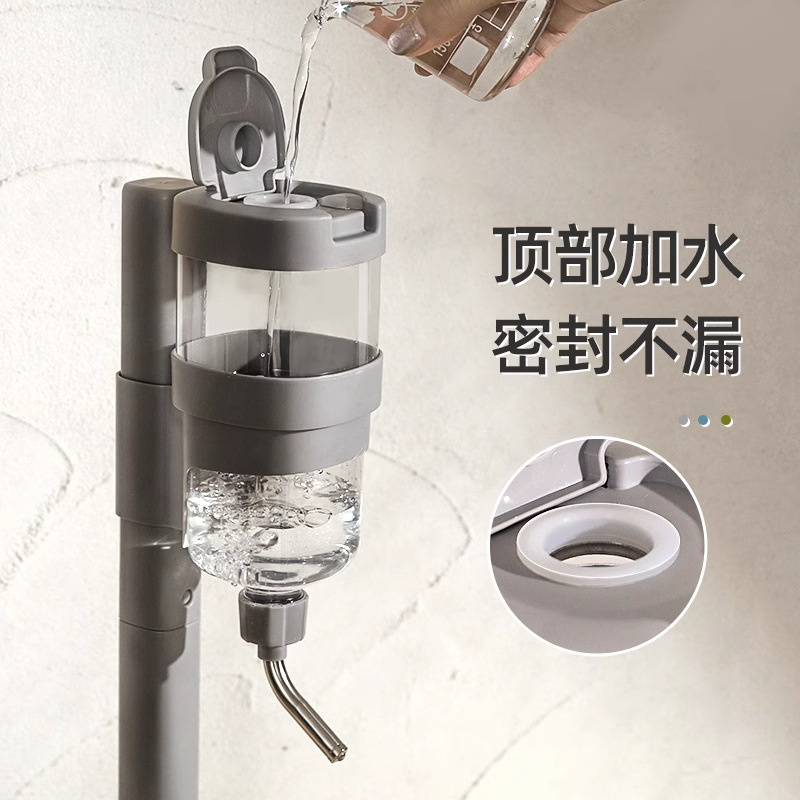 Bebedor de agua para perros no húmedos, alimentador automático para mascotas, cuenco de alimentación colgante, kettle de bolas para gatos