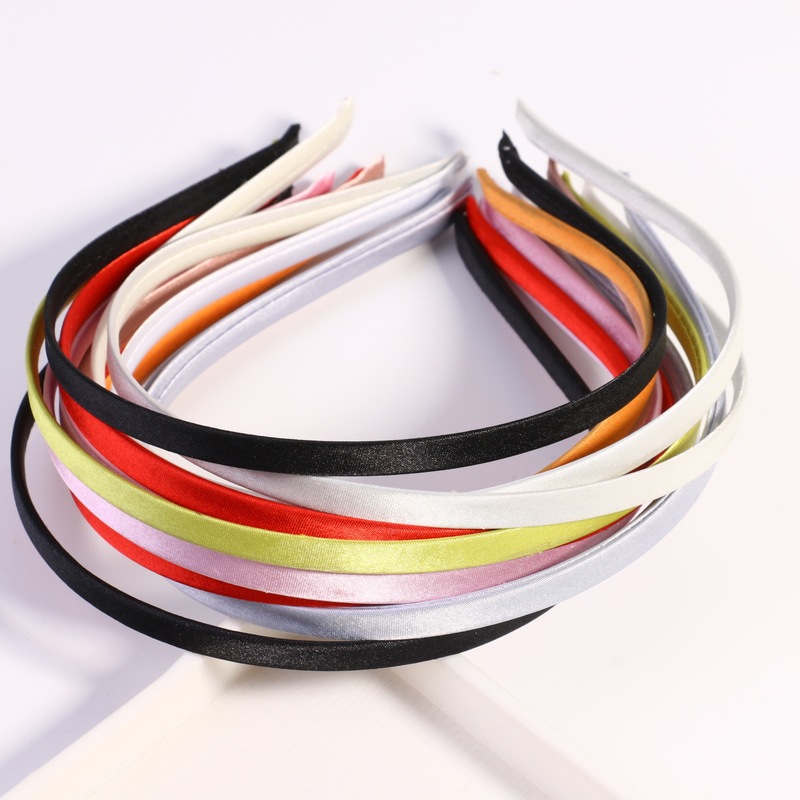 Metal Fabric-Covered 7mm Headband, Rainbow-Colored Stainless Steel Handmade DIY Jewelry Accessories, Base Hoop, Twist Rod Headband Accessories